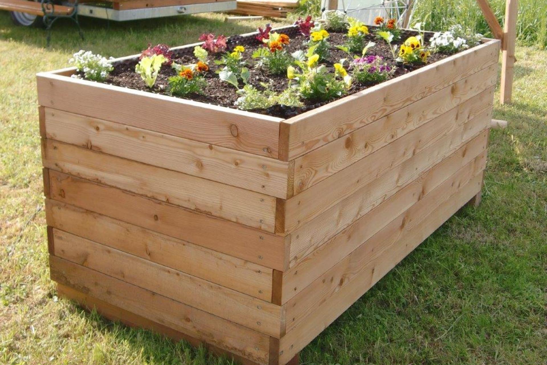 Hochbeet aus Pfosten