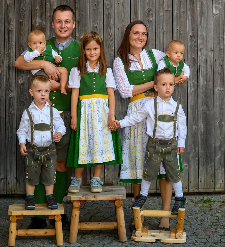 Familienfoto von Familie Silber