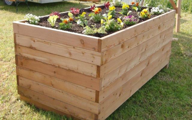 Hochbeet aus Pfosten