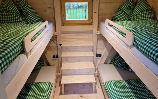 Schlafhütte von Silberholz mit 4 Betten