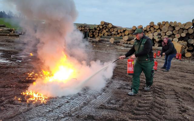 Feuerlöschübung