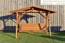 Hollywoodschaukel mit Satteldach & Sitzbank