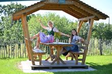 Überdachte Sitzgarnitur Damen