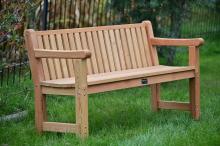 Bank Maria mit schmalen Lehnenbrettern Seitenansicht