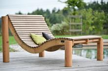 SiHo Relaxliege Sonderetition mit Thermoeschenbelag Seitenansicht