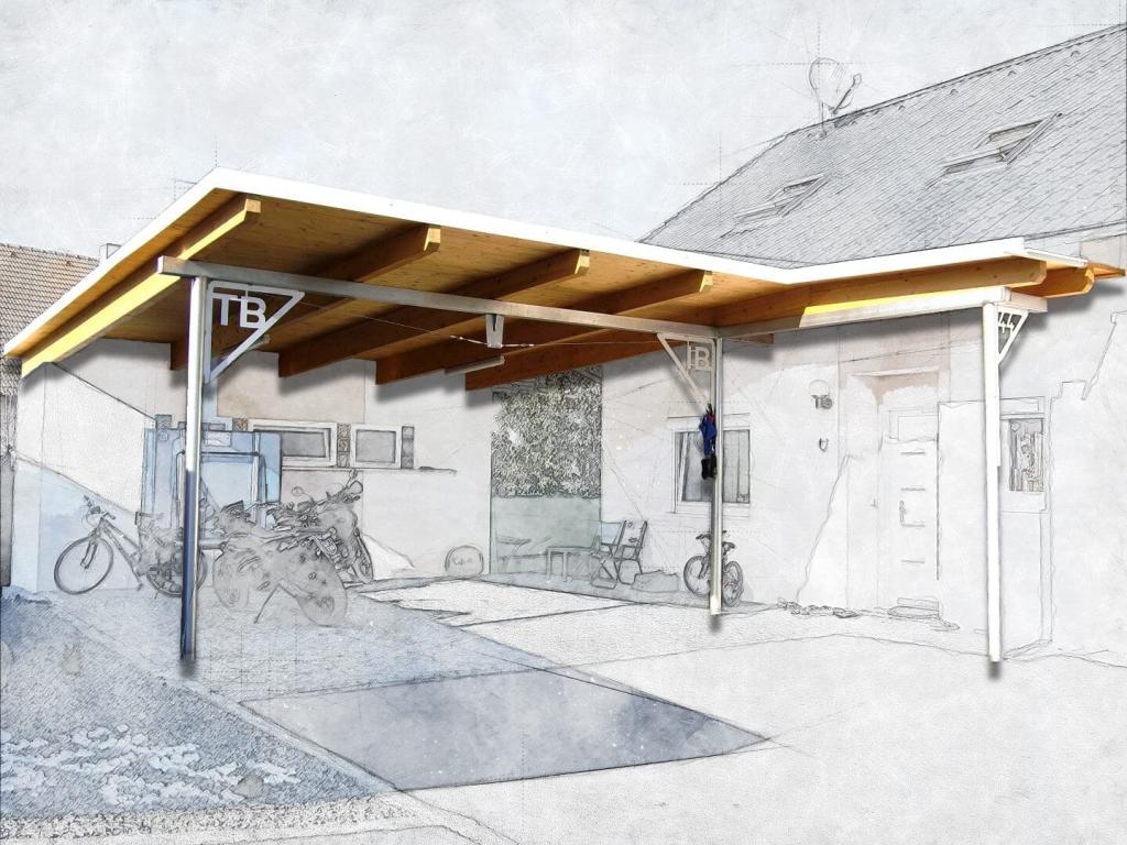 Carport Skizze