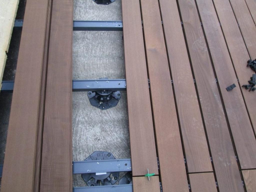 Terrasse Lärche Aufbau