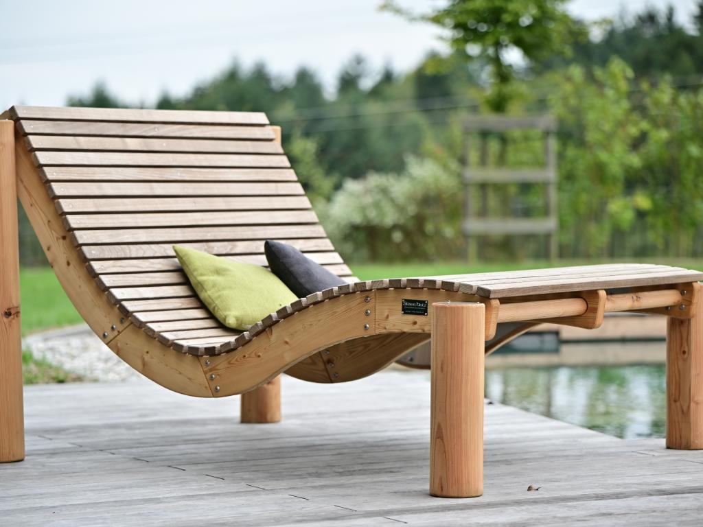 SiHo Relaxliege Sonderetition mit Thermoeschenbelag Seitenansicht