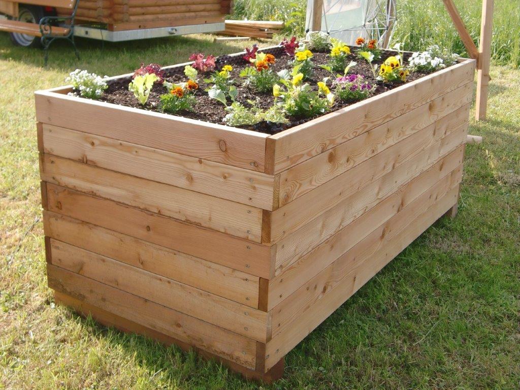 Hochbeet aus Pfosten